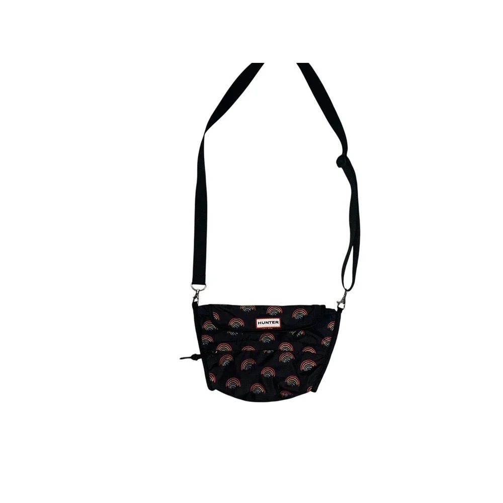 HUNTER Packable Crossbody Bag Mini Rainbow Print Dopamine Travel Festival Purse